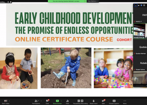 Online Certificate Course-“Early Childhood Development-The Promise of Endless Opportunities” Launches Off